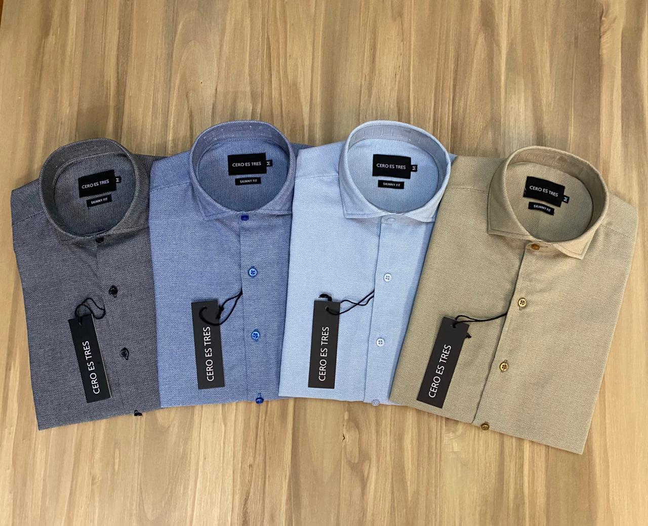 6533SKSPNE - CAMISA CHARDONNAY NEGRO
